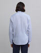 Herren-SLIM-Hemd Off-White zweifarbig gestreift-3