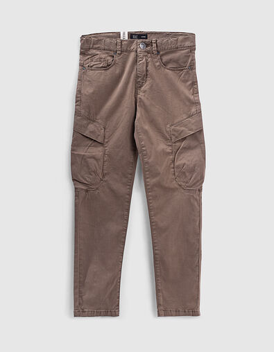 Boys’ dark khaki combat trousers - IKKS