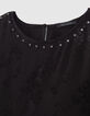 Top negro jacquard vegetal tachuelas-2