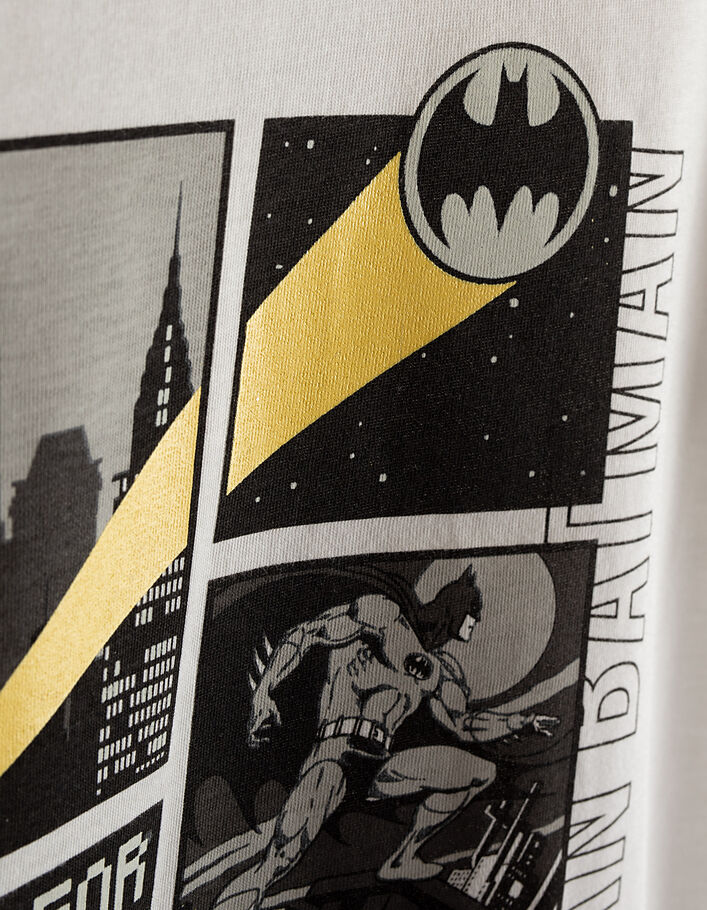 Cremeweißes Jungen-T-Shirt mit Batman-Comicmotiven - IKKS