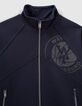 Cardigan marine molleton tech fleece relief&eacute; gar&ccedil;on-2