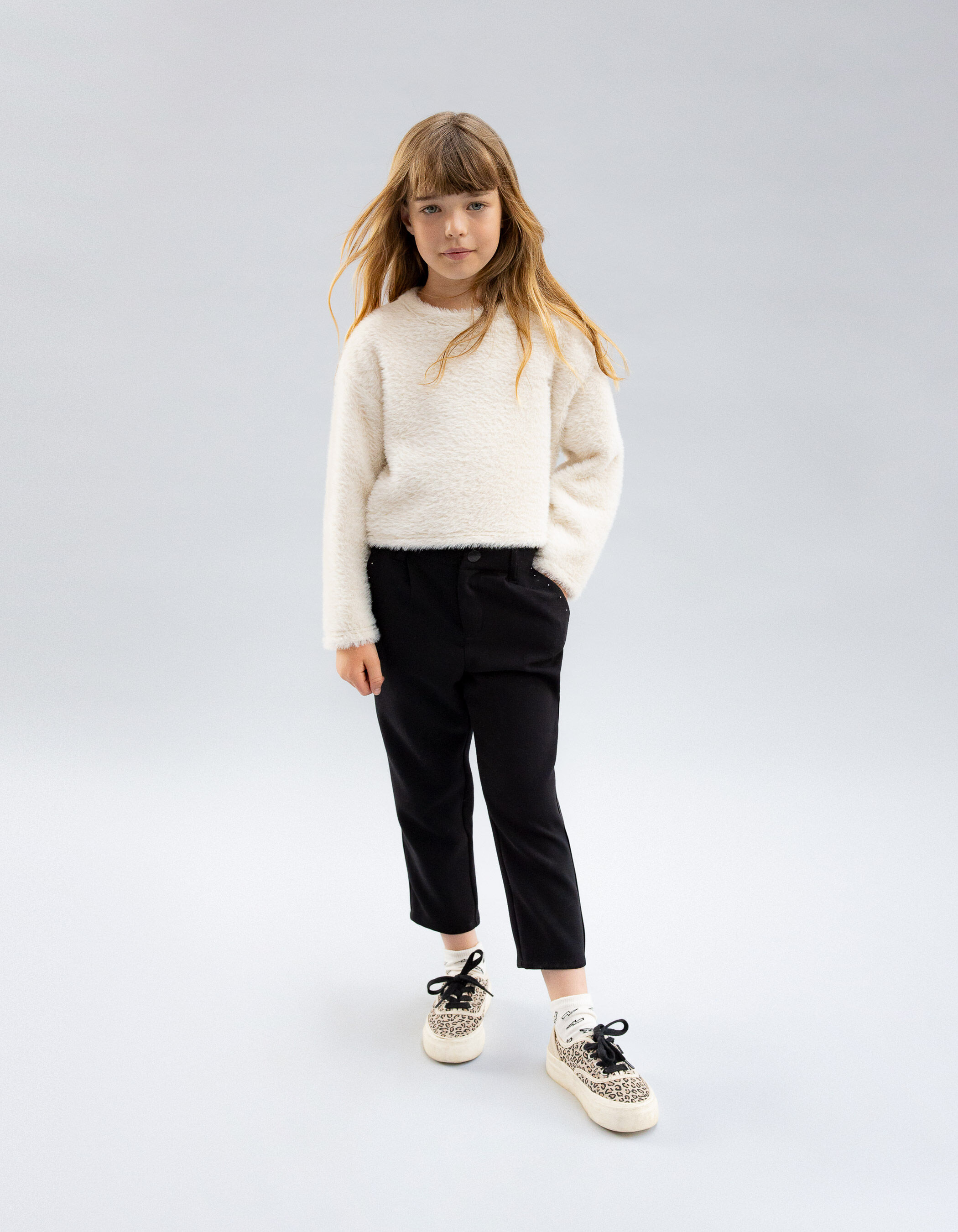 Pantalon negro niña zara sales
