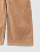 Girls’ beige corduroy jumpsuit-4
