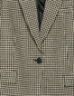 Women’s beige houndstooth suit jacket-7