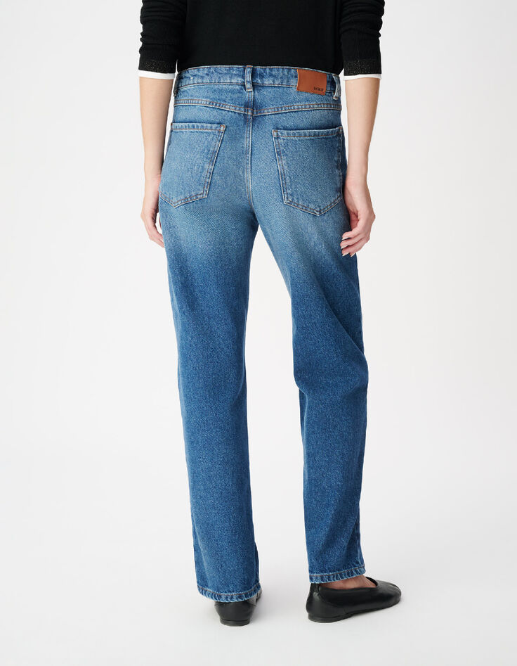 Jean droit bleu 7/8e Anders Femme-3
