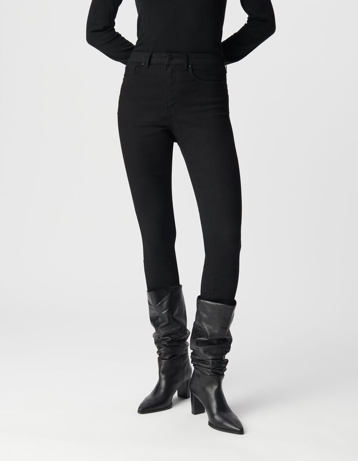 Damen Slim schwarz sculpt up 7/8 Jeans-2