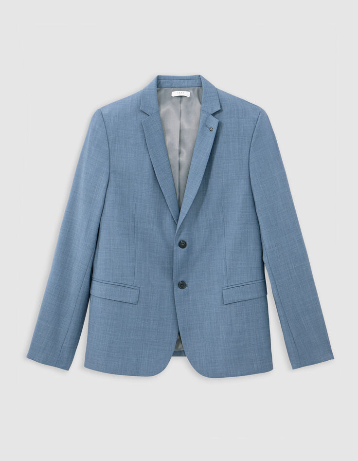 Horizontfarbenes Herrensakko TRAVEL SUIT-6