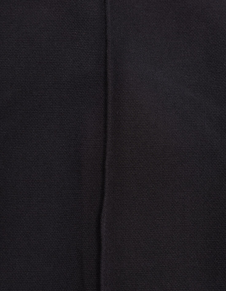 Pantalon FLARE noir avec plis-nervures fille-8