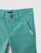 Turquoise bermuda gerestyled chinomodel jongens-5