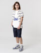 Bermuda BATTLE bleu molleton tech fleece garçon-6
