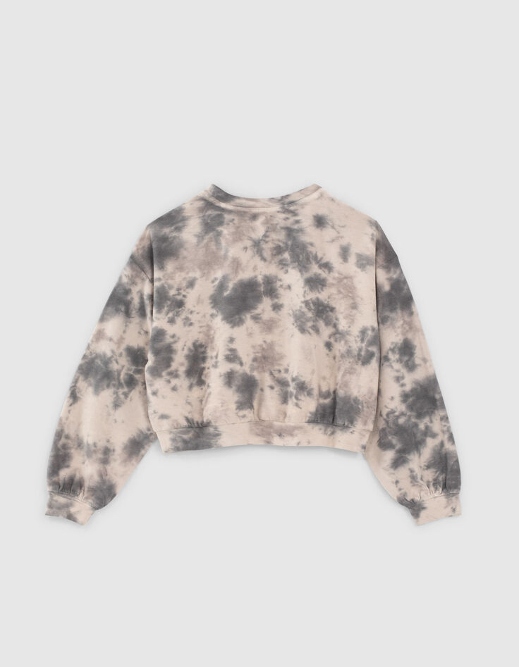 Cropped sweater wit en zwart tie and dye meisjes-3