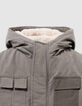 Khaki 3-in-1 Parka und Wendeanorak für Jungs-7