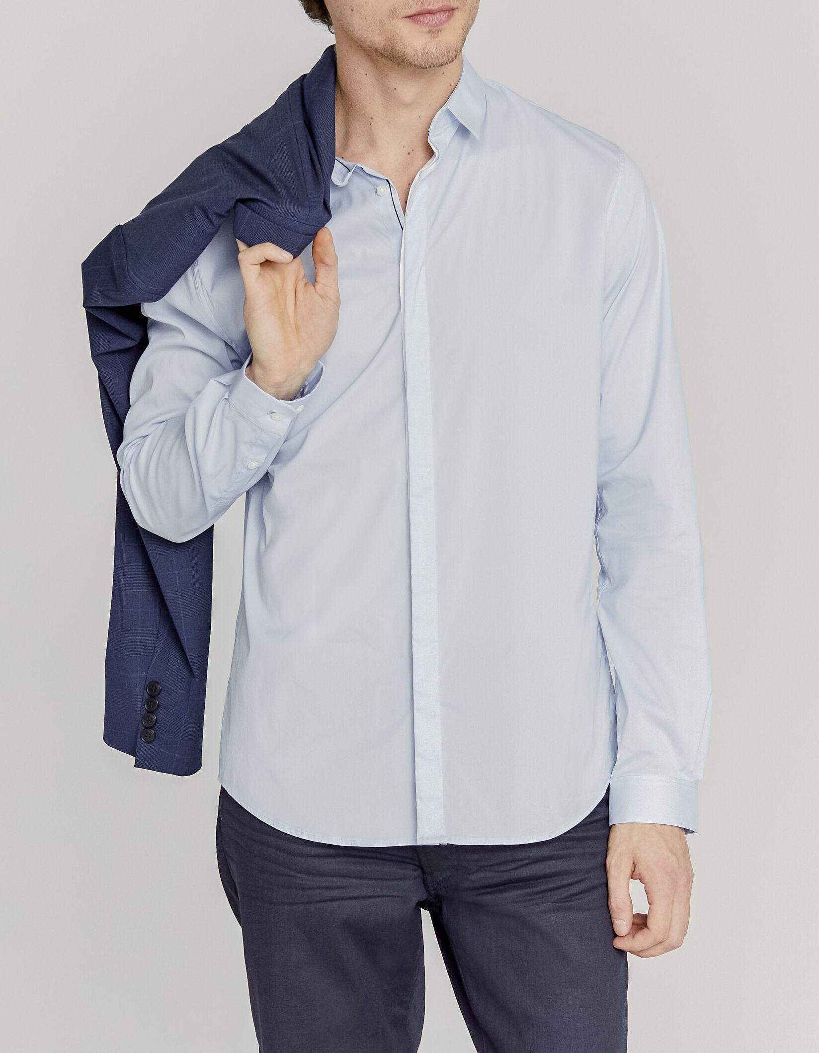 Camisa sin botones hombre shop