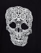 Mädchen-T-Shirt mit Totenkopf mit gesticktem Finish-3