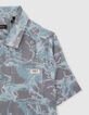 Boys’ blue aquatic motif Lenzing™ Ecovero™ viscose shirt-4