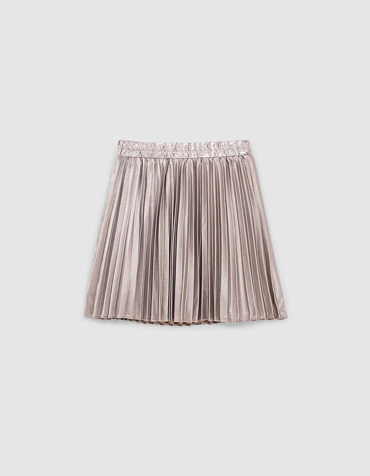 Falda corta plisada champ&aacute;n ni&ntilde;a-1