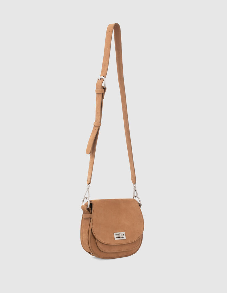 Bolso The Small Waiter cuero nobuck arena mujer-2