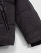 Grau melierte Jungenjacke mit Rei&szlig;verschlusstaschen-4