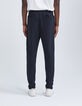 Jogging azul marino punto piqué sport hombre-3