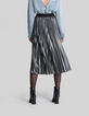 Midirok silver plissé Dames-3