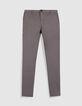 Pantalon chino slim gris Homme-6