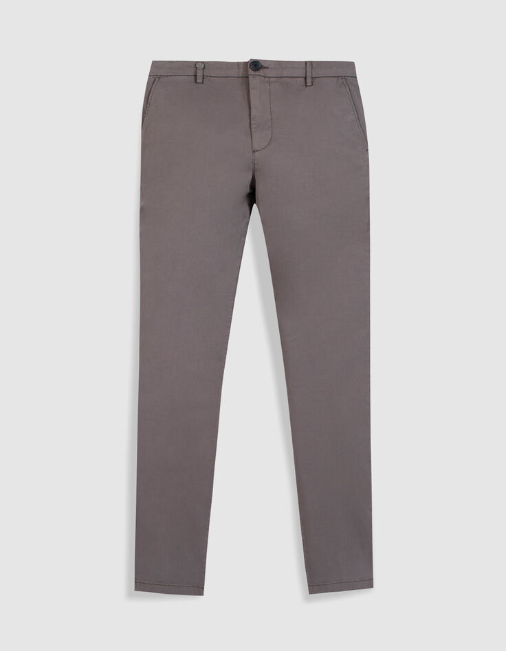 Pantalon chino slim gris Homme-6