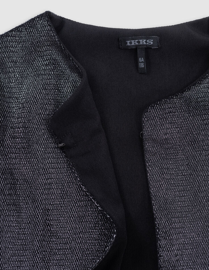 Chaqueta corta negra iridiscente-5 Chaqueta corta negra iridiscente-5