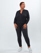 I.Code black flowing studded shirt-7