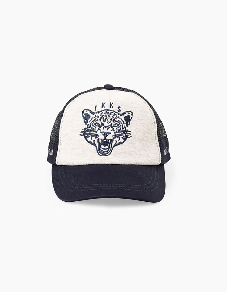 Marineblaues Baseballcap mit Tiger für Jungen -3