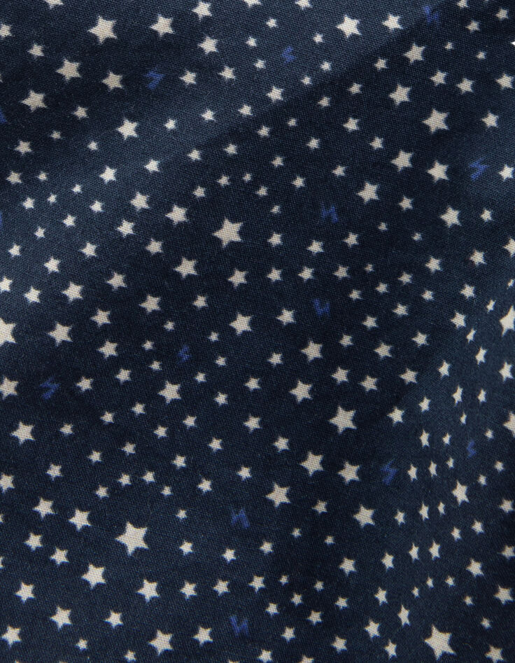 Camisa beb&eacute; ni&ntilde;o estampado estrellas azul marino-7