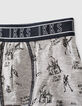 Boxer gris estampado rock y negro niño -4