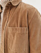 Sobrecamisa REGULAR marrón claro de pana Hombre-2