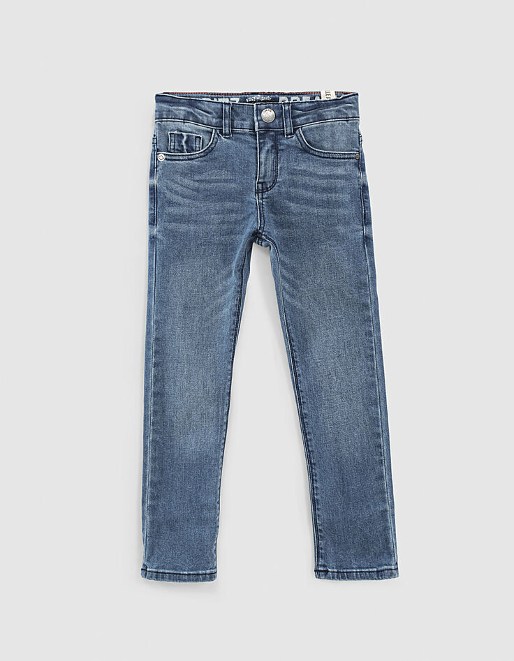 Vaquero slim medium blue algod&oacute;n bio con cintur&oacute;n ni&ntilde;o -1