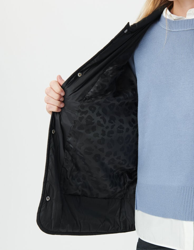 Women’s black quilted padded jacket-6 Women’s black quilted padded jacket-6