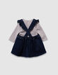 Set T-shirt en jeansjurk babymeisjes-3