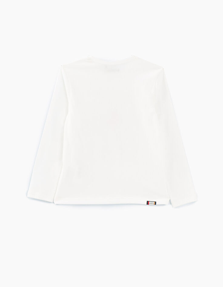 Cremeweißes Jungen-T-Shirt La Nuit Electronique IKKS -3