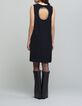 Robe chasuble noire dos-bijou Femme-4