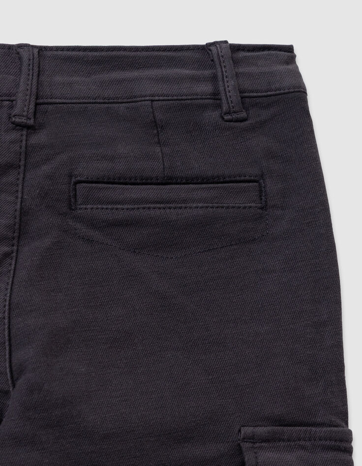 Rechte zwarte broek battlestijl jongens-8