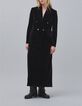 Schwarze Cord-Anzugjacke f&uuml;r Damen-1