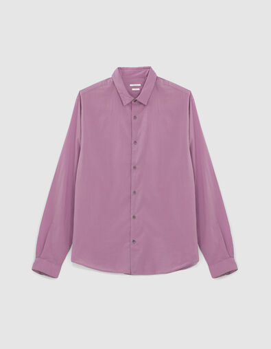 Chemise SLIM rose en voile Homme - IKKS