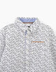 Boys’ off-white leopard print shirt -4