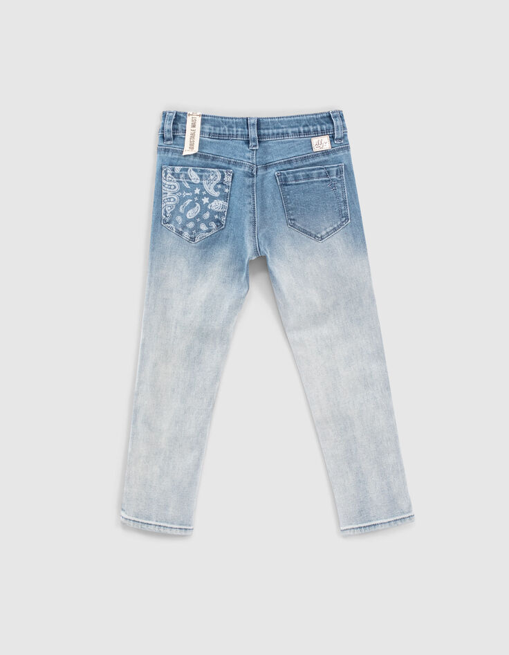 Light blue slim jeans 7/8 meisjes-4