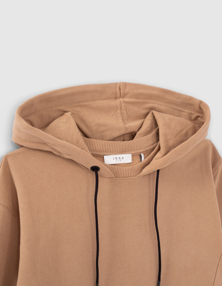 Sudadera capuchino algod&oacute;n ecol&oacute;gico capucha hombre-2