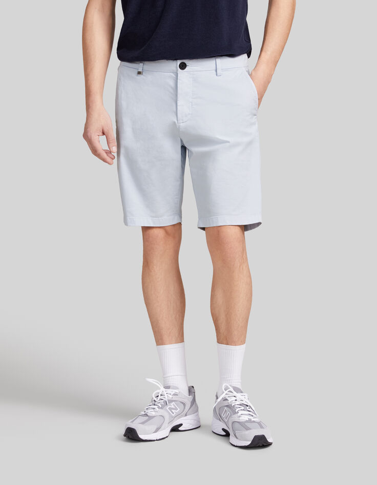 Bermuda chino TAPERED ciel Homme-2