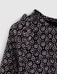 Robe noire imprimé rock Ecovero® bébé fille-4