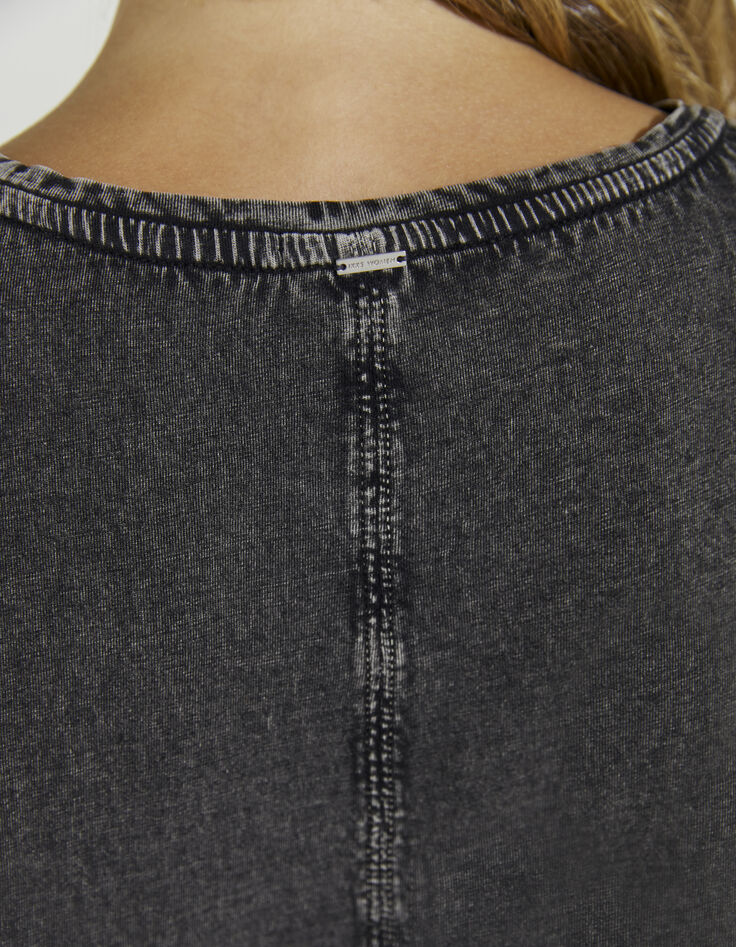 Tee-shirt en coton bio gris délavé pattes épaules femme-5 Tee-shirt en coton bio gris délavé pattes épaules femme-5
