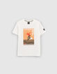 T-shirt blanc bio visuel skateur gar&ccedil;on-1