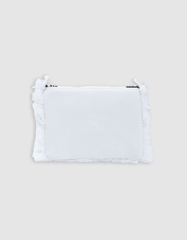 Beige Handtasche mit Stickerei und Perlen-4