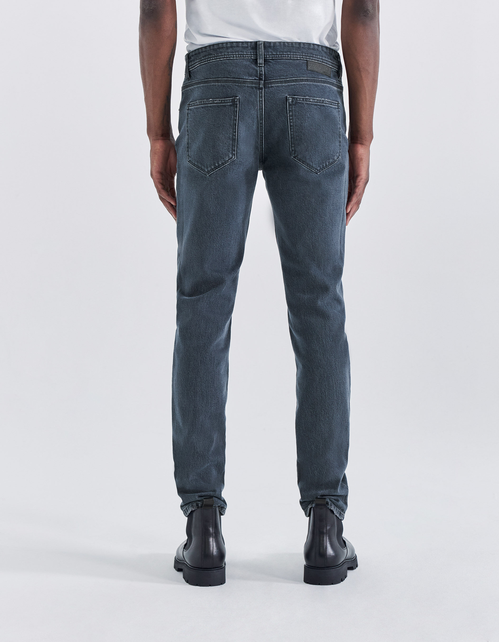 Jean slim store homme gris