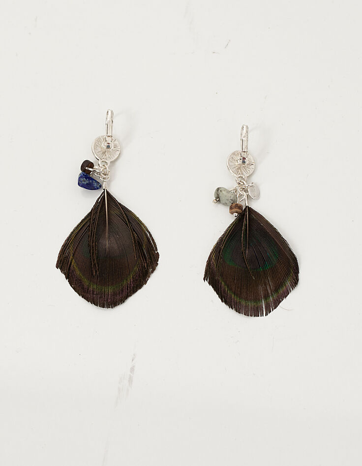 Boucles d'oreilles paon femme-3 Boucles d'oreilles paon femme-3